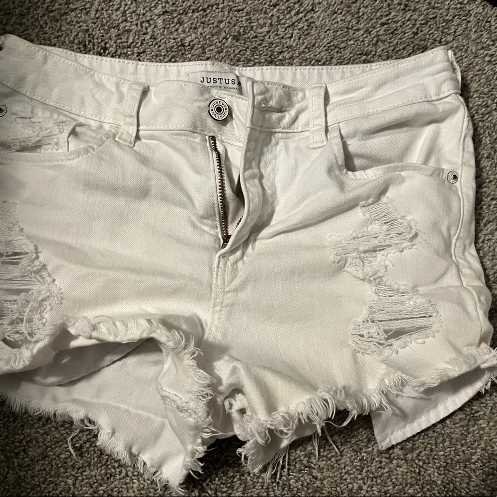 Just USA white short